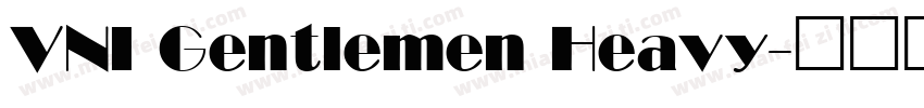 VNI Gentlemen Heavy字体转换